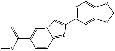 METHYL 2-(1,3-BENZODIOXOL-5-YL)IMIDAZO[1,2-A]PYRIDINE-6-CARBOXYLATE Struktur