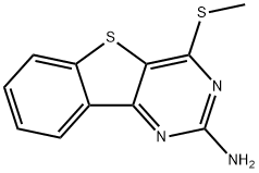 4-(METHYLSULFANYL)[1]BENZOTHIENO[3,2-D]PYRIMIDIN-2-YLAMINE Struktur