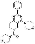 MORPHOLIN-4-YL-(4-MORPHOLIN-4-YL-2-PHENYL-7,8-DIHYDRO-5H-PYRIDO[4,3-D]PYRIMIDIN-6-YL)-METHANONE Struktur