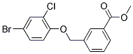 3-(4-BROMO-2-CHLORO-PHENOXYMETHYL)-BENZOIC ACID METHYL ESTER Struktur