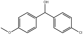 4-CHLORO-4'-METHOXYBENZHYDROL Struktur