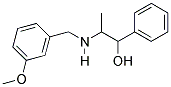 2-((3-METHOXYBENZYL)AMINO)-1-PHENYLPROPAN-1-OL Struktur