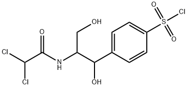 D-THREO-1-(4-CHLOROSULFONYLPHENYL)-2-DICHLOROACETYLAMINO-1,3-PROPANEDIOL Struktur