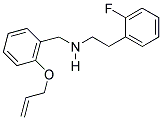 N-(2-(ALLYLOXY)BENZYL)-2-(2-FLUOROPHENYL)ETHANAMINE Struktur