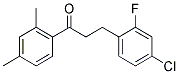 3-(4-CHLORO-2-FLUOROPHENYL)-2',4'-DIMETHYLPROPIOPHENONE Struktur