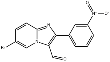 6-BROMO-2-(3-NITRO-PHENYL)-IMIDAZO[1,2-A]PYRIDINE-3-CARBALDEHYDE Struktur