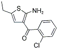 2-AMINO-3-(2-CHLOROBENZOYL)-5-ETHYLTHIOPHENE Struktur