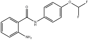 2-AMINO-N-[4-(DIFLUOROMETHOXY)PHENYL]BENZAMIDE Struktur