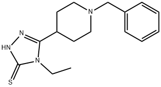 5-(1-BENZYL-4-PIPERIDINYL)-4-ETHYL-4H-1,2,4-TRIAZOL-3-YLHYDROSULFIDE Struktur