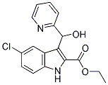 5-CHLORO-3-(HYDROXY-PYRIDIN-2-YL-METHYL)-1H-INDOLE-2-CARBOXYLIC ACID ETHYL ESTER Struktur