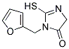 3-(2-FURYLMETHYL)-2-MERCAPTO-3,5-DIHYDRO-4H-IMIDAZOL-4-ONE Struktur