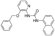 1-(NAPHTHYL)-3-(3-(PHENYLMETHOXY)(2-PYRIDYL))UREA Struktur