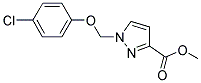 1-(4-CHLORO-PHENOXYMETHYL)-1 H-PYRAZOLE-3-CARBOXYLIC ACID METHYL ESTER Struktur