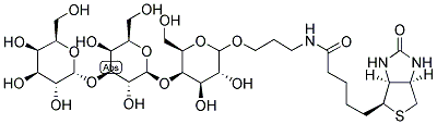 BIOTIN-ALPHA-1,3-BETA-1,4-GALACTOTRIOSE Struktur