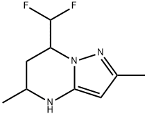 7-DIFLUOROMETHYL-2,5-DIMETHYL-4,5,6,7-TETRAHYDRO-PYRAZOLO[1,5-A]PYRIMIDINE Struktur