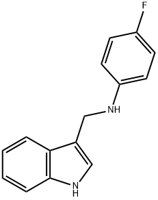 (4-FLUORO-PHENYL)-(1H-INDOL-3-YLMETHYL)-AMINE Struktur