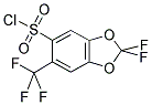 2,2-DIFLUORO-6-(TRIFLUOROMETHYL)BENZO-[1,3]-DIOXOLE-5-SULFONYL CHLORIDE Struktur