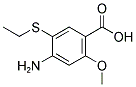 2-METHOXY-4-AMINO-5-ETHYLTHIOBENZOIC ACID Struktur