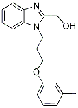 (1-[3-(3-METHYLPHENOXY)PROPYL]-1H-BENZIMIDAZOL-2-YL)METHANOL Struktur