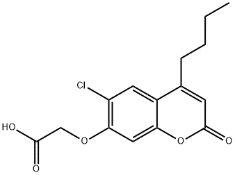 (4-BUTYL-6-CHLORO-2-OXO-2H-CHROMEN-7-YLOXY)-ACETIC ACID Struktur