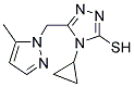 4-CYCLOPROPYL-5-(5-METHYL-PYRAZOL-1-YLMETHYL)-4H-[1,2,4]TRIAZOLE-3-THIOL Struktur