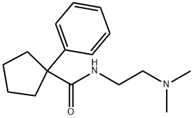 N-(2-(DIMETHYLAMINO)ETHYL)(PHENYLCYCLOPENTYL)FORMAMIDE Struktur