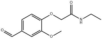 N-ETHYL-2-(4-FORMYL-2-METHOXYPHENOXY)ACETAMIDE Struktur