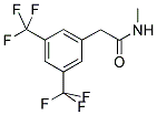 N-METHYL-3,5-BIS(TRIFLUOROMETHYL)PHENYLACETAMIDE Struktur