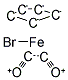 BROMOCYCLOPENTADIENYLDICARBONYLIRON(II) Struktur