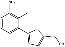 [5-(3-AMINO-2-METHYLPHENYL)-2-FURYL]METHANOL Struktur