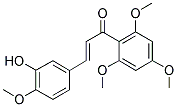 3-(3-HYDROXY-4-METHOXYPHENYL)-1-(2,4,6-TRIMETHOXYPHENYL)-2-PROPEN-1-ONE Struktur