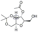 4-O-ACETYL-2,5-ANHYDRO-1,3-O-ISOPROPYLIDENE-D-GLUCITOL Struktur