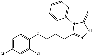 5-[3-(2,4-DICHLOROPHENOXY)PROPYL]-4-PHENYL-4H-1,2,4-TRIAZOLE-3-THIOL Struktur