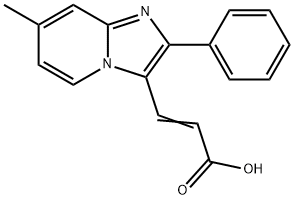 3-(7-METHYL-2-PHENYL-IMIDAZO[1,2-A]PYRIDIN-3-YL)-ACRYLIC ACID Struktur