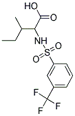 3-METHYL-2-(3-TRIFLUOROMETHYL-BENZENESULFONYLAMINO)-PENTANOIC ACID Struktur