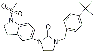 1-(4-TERT-BUTYL-BENZYL)-3-(1-METHANESULFONYL-2,3-DIHYDRO-1H-INDOL-5-YL)-IMIDAZOLIDIN-2-ONE Struktur