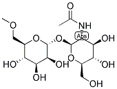 (BETA-1-[2-N-2-ACETAMIDO-2-DEOXY-D-GLUCOPYRANOSYL])-6-O-METHYL-(ALPHA-1-D-MANNOPYRANOSIDE) Struktur