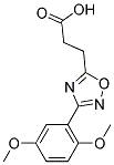 3-[3-(2,5-DIMETHOXYPHENYL)-1,2,4-OXADIAZOL-5-YL]PROPANOIC ACID Struktur