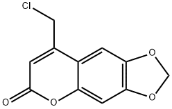 8-CHLOROMETHYL-[1,3]DIOXOLO[4,5-G]CHROMEN-6-ONE Struktur