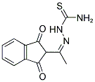 2-[(1Z)-N-(AMINOCARBONOTHIOYL)ETHANEHYDRAZONOYL]-1H-INDENE-1,3(2H)-DIONE Struktur