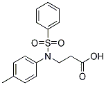 3-(BENZENESULFONYL-P-TOLYL-AMINO)-PROPIONIC ACID Struktur