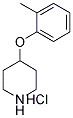 4-(2-METHYLPHENOXY)PIPERIDINE HYDROCHLORIDE Struktur