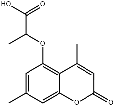 2-(4,7-DIMETHYL-2-OXO-2H-CHROMEN-5-YLOXY)-PROPIONIC ACID Struktur