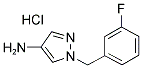 1-(3-FLUORO-BENZYL)-1H-PYRAZOL-4-YLAMINE HYDROCHLORIDE Struktur