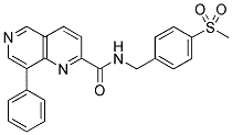 N-[4-(METHYLSULFONYL)BENZYL]-8-PHENYL-1,6-NAPHTHYRIDINE-2-CARBOXAMIDE Struktur