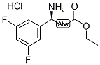 (S)-3-AMINO-3-(3,5-DIFLUORO-PHENYL)-PROPIONIC ACID ETHYL ESTER HCL Struktur