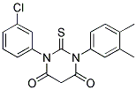 1-(3-CHLOROPHENYL)-3-(3,4-DIMETHYLPHENYL)-2-THIOXODIHYDROPYRIMIDINE-4,6(1H,5H)-DIONE Struktur