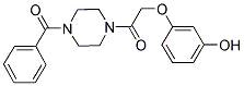 3-[2-(4-BENZOYLPIPERAZIN-1-YL)-2-OXOETHOXY]PHENOL Struktur