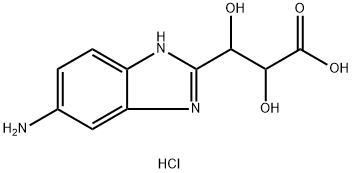 3-(5-AMINO-1H-BENZOIMIDAZOL-2-YL)-2,3-DIHYDROXY-PROPIONIC ACID DIHYDROCHLORIDE Struktur