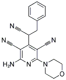 2-AMINO-4-(1-CYANO-2-PHENYLETHYL)-6-MORPHOLIN-4-YLPYRIDINE-3,5-DICARBONITRILE Struktur